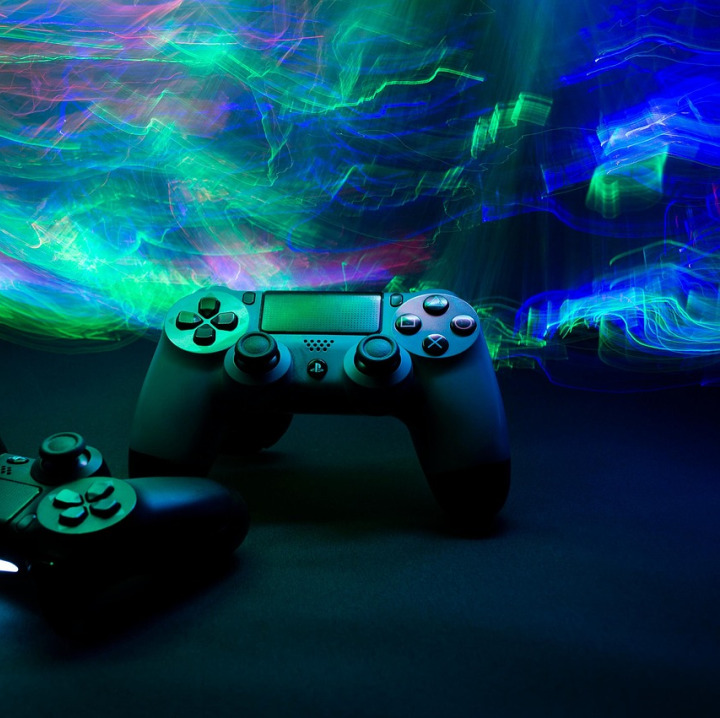 neon game controller
