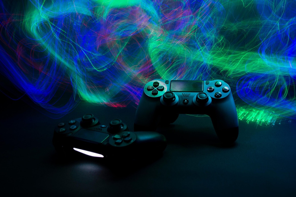 neon gamepad